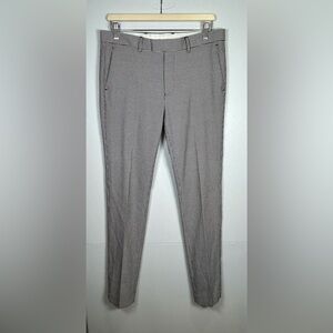 Men' skinny Houndtooth Black And White Pants